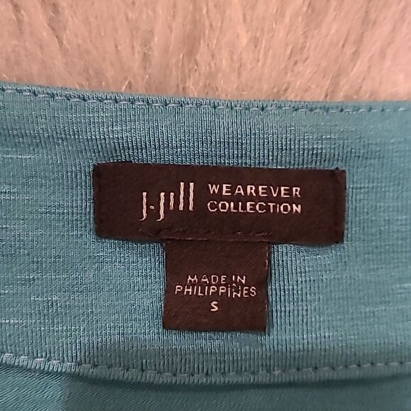 J jill wearever collection womens long flowy teal shirt size small - Picture 3 of 5
